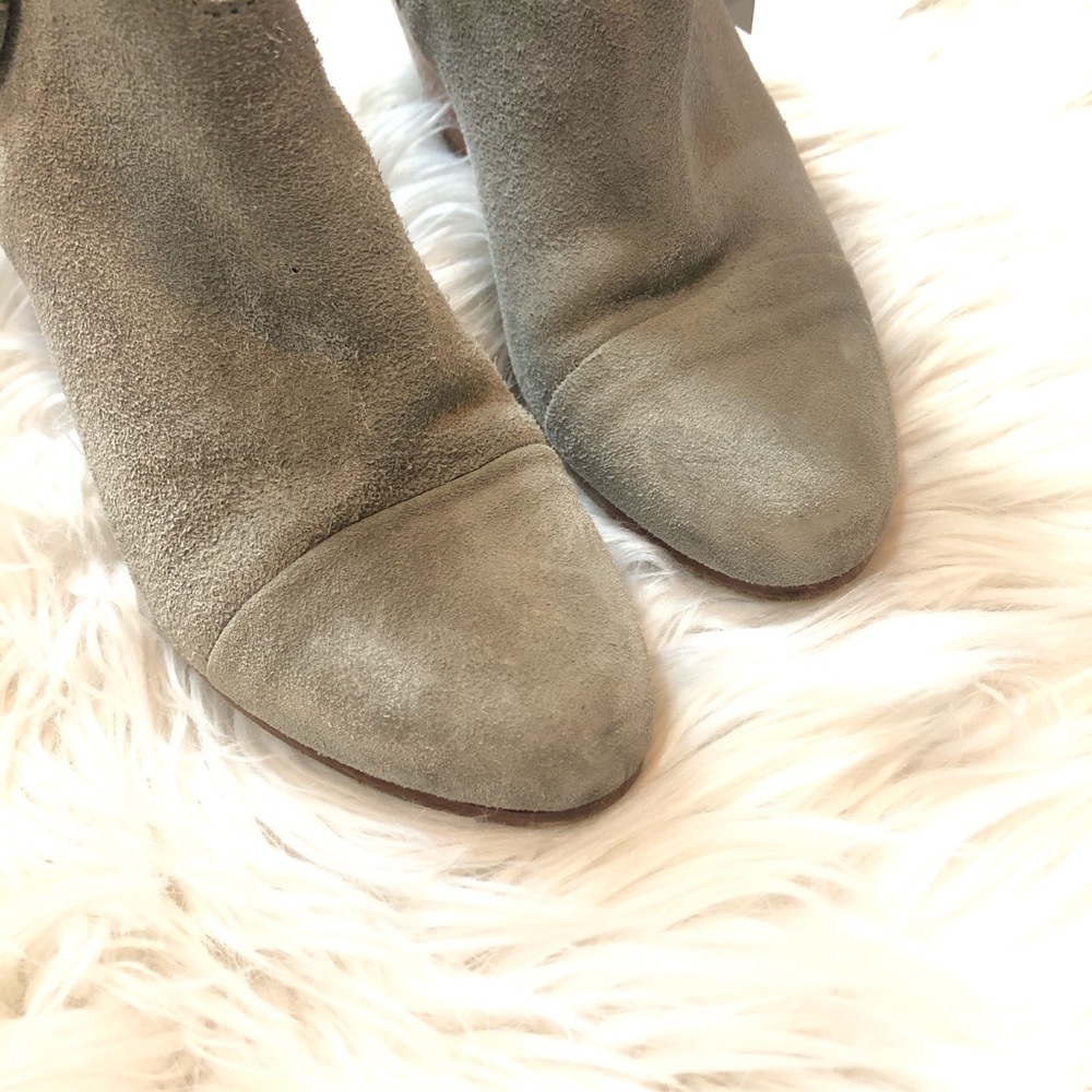 Rag & Bone Margot Grey Suede Zipper Bootie Sz 35 - Picture 5 of 10